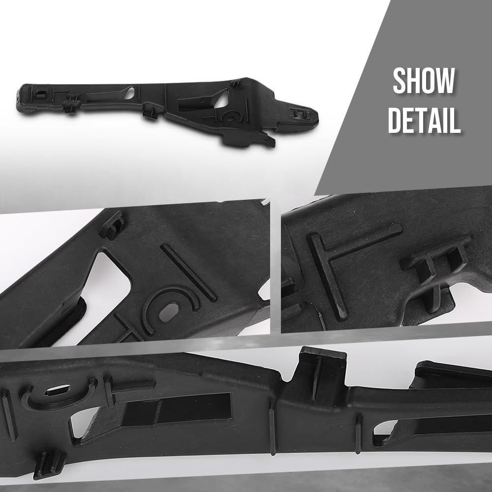 G-PLUS Front Right Side Bumper Retainer Compatible with Porsche Cayenne (submodel: Base, S, S Hybrid, Turbo) 2011 2012 2013 2014 95850505000, PO1033103 Black