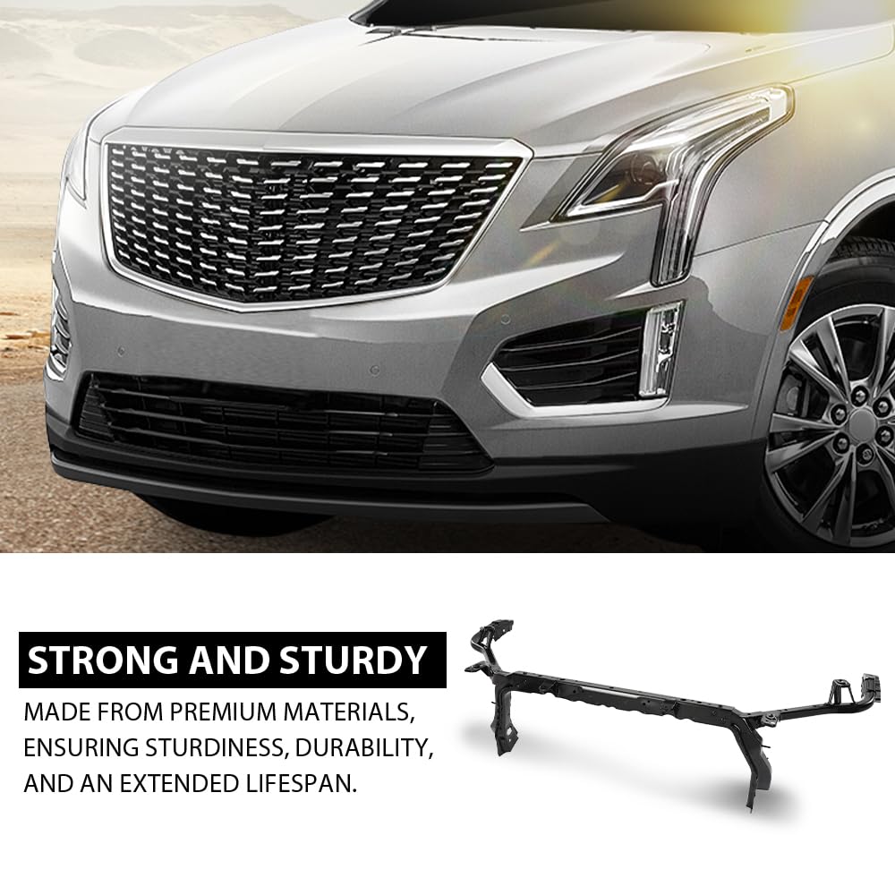 G-PLUS Radiator Support Core Upper Compatible with Cadillac XT5 Sport 2020, Fit Cadillac XT5 (submodel: Base, Platinum,Luxury, Premium Luxury) 2017-2020 84569874, GM1225345 Black