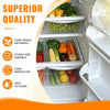 G-PLUS Crisper Drawer Pan 2PCS Compatible with Frigidaire, Kenmore, Crosley, Westinghouse, Gibson, Kelvinator 240337102, 240337108, 891037 Clear