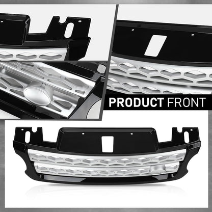 G-PLUS Front Hood Center Grille Grill Compatible with Range Rover Sport 2014-2017 LR054766, LR044120