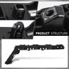 G-PLUS Rear Bumper Retainer Bracket Set Compatible with Toyota Corolla 2020-2022 5257602180, 5257502180, TO1142132, TO1143132 Black
