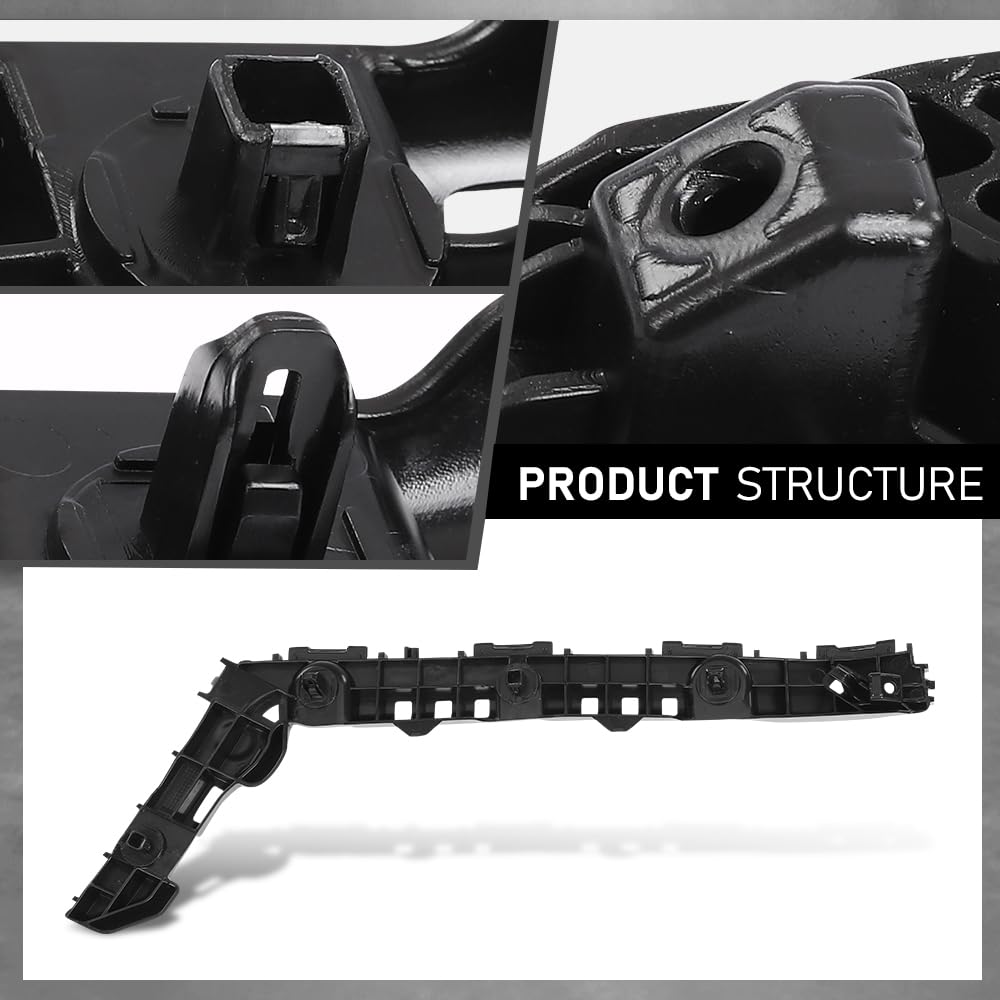 G-PLUS Rear Bumper Retainer Bracket Set Compatible with Toyota Corolla 2020-2022 5257602180, 5257502180, TO1142132, TO1143132 Black