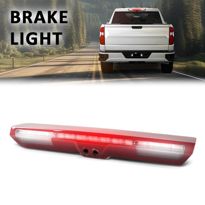 G-PLUS High Mounted Stop Lamp 3rd Brake Light Compatible with Chevy Silverado/GMC Sierra 1500 2500HD 3500HD 2021-2023 84929552 Red