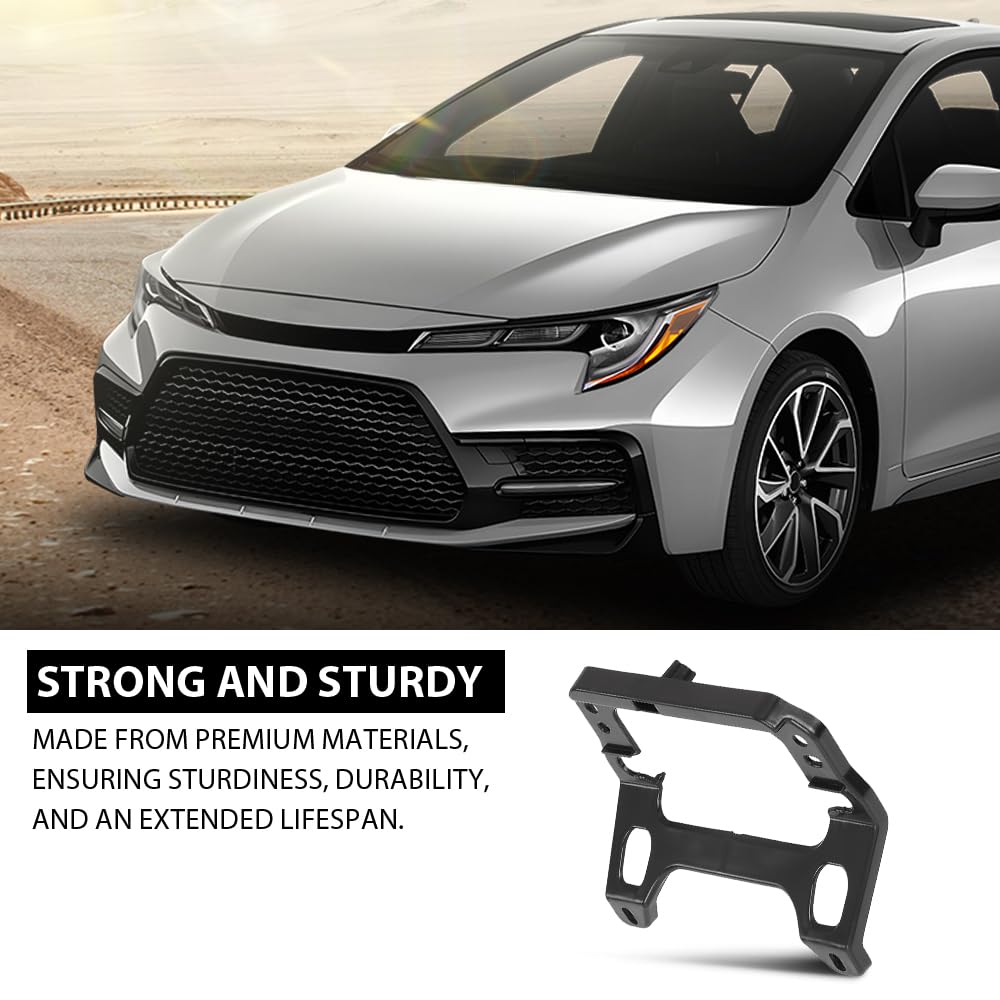 G-PLUS Bumper Inner Bracket Front Compatible with Toyota Corolla SE XSE 2020-2022 5214902010, TO1207119 Black