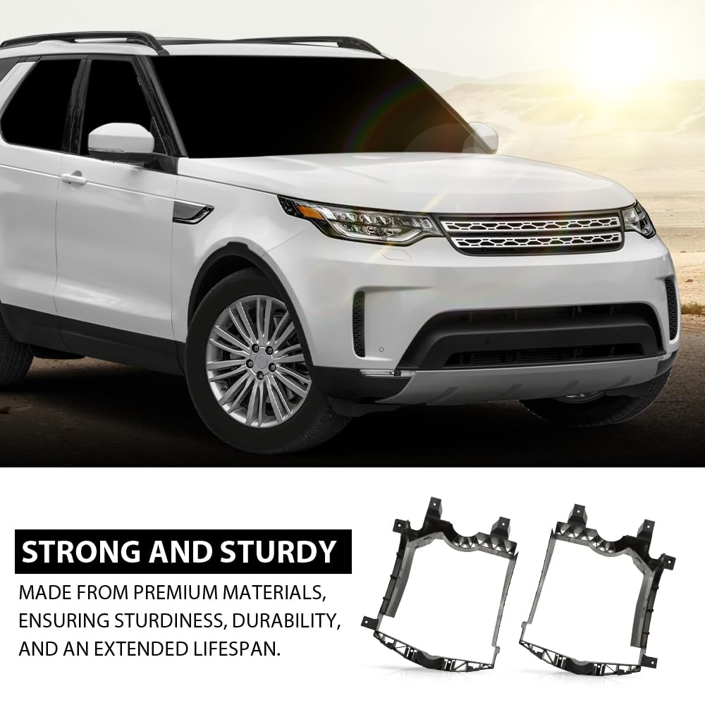 G-PLUS Black Pair Radiator Core Support Rear Deflector Left Right Compatible with Land Rover Range Rover 2013-2022,Fit Land Rover Range Rover Sport 2014-2022,Fit Land Rover Discovery 5 2017-2023