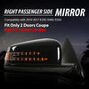 G-PLUS Mirror w/o Blind Spot Right Passenger Side Compatible with Benz E350 E400 E550 2010-2017/Fit Only 2 Doors Coupe/Not Fit 4 Doors Sedan 2078100776 Black