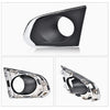 G-PLUS Fog Lights Bumper Lamps Left+Right w/Bulbs Compatible with Chevy Trax LS/LT/LTZ models only 2015 2016 GM2592312, GM2593312, 95227855, 95227856 Clear Lens Chrome Housing
