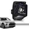 G-PLUS Headlight Headlamp Assembly w/Bulbs Compatible with Chevy Blazer 2019-2021 84588816, GM2503492, 84788650 Clear Lens Black Housing Right Passenger Bumper Headlamps,faros delanteros