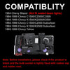 G-PLUS Headlights Compatible with GMC/Chevy Headlamps Left & Right Clear Lens Chrome Housing Amber Reflector