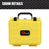 G-PLUS Graded Card Storage Box Fit BGS PSA SGC FGS Weatherproof Graded Sports Trading Cards Box(Small, Orange & Black)