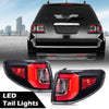 G-PLUS LED Tail Lights Assembly Compatible with GMC Acadia 2013-2016, Fit GMC Acadia Limited 2017, Left & Right Rear Brake Lamps, Clear Lens Red/Black Housing