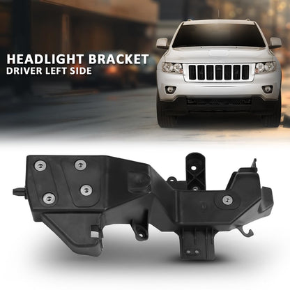 G-PLUS Headlight Headlamp Bracket Driver Side Compatible with Jeep Grand Cherokee 2011-2013 5156135AA, CH2508106
