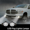 G-PLUS Driver & Passenger Side Fog Lights, Compatible With Dodge Ram 1500 2002-2008 / Fit 2003-2009 ram 2500 3500 / Fit 2004-2006 Durango Driving Lamps (Fog Lamps Set + Circuit Board)