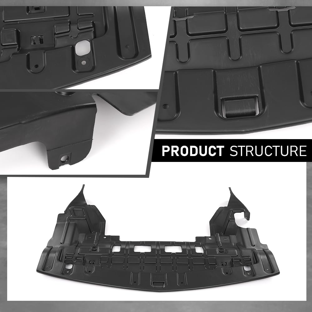 G-PLUS Engine Splash Shields Front Compatible with Buick Encore (submodel: Base, Convenience, Leather, Premium) 2013 2014 2015 2016, Fit Buick Encore Sport Touring 2016 94550786, GM1228150 Black