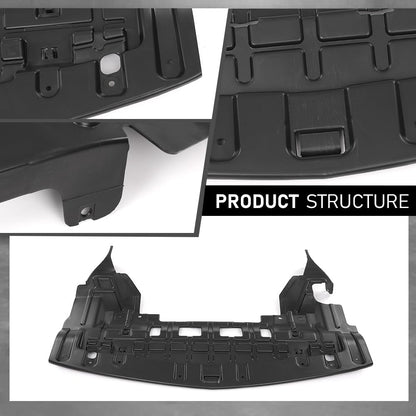 G-PLUS Engine Splash Shields Front Compatible with Buick Encore (submodel: Base, Convenience, Leather, Premium) 2013 2014 2015 2016, Fit Buick Encore Sport Touring 2016 94550786, GM1228150 Black