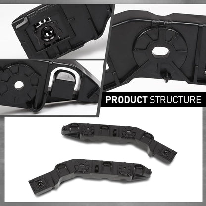 G-PLUS Pair Front Bumper Bracket Support Retainer Holder, Compatible with Jeep Grand Cherokee 2021-2023, LH Driver & RH Passenger Side 2PCS, 68408115AB, 68408114AB