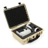 G-PLUS Hard VR Headset Carrying Case w/Foam Block Dividers,Waterproof Protector Storage Box Compatible with Meta Quest 3S/Quest 3/Quest 2,Travel Portable Case Fit Oculus Quest 3/Quest 2 Beige Color