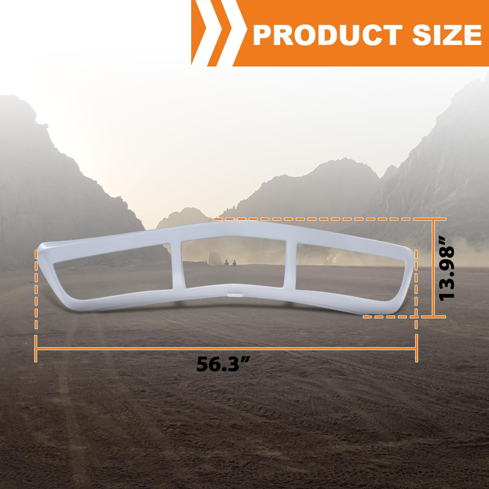 G-PLUS Front Bumper Face Bar Grille Compatible with Chevy Corvette 1973-1974 CJ5Z17K83BA, 6263597 Gray