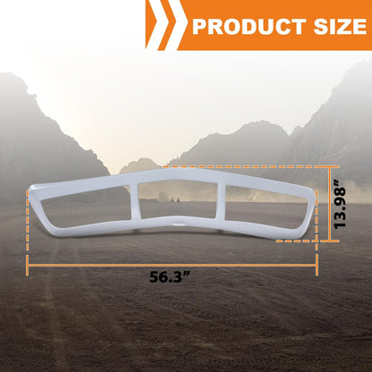 G-PLUS Front Bumper Face Bar Grille Compatible with Chevy Corvette 1973-1974 CJ5Z17K83BA, 6263597 Gray