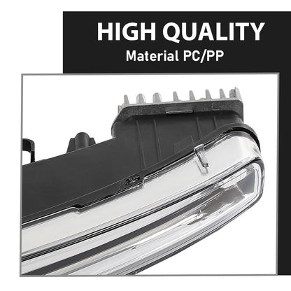 G-PLUS Left LED Fog Lamps DRL Daytime Running Lights, Compatible with Porsche Cayenne 958 2015-2017, Driver Side, 95863118130