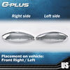 G-PLUS Front Headlight Lenses Cover Compatible with 2006-2016 Chevy Impala Limited,Left & Right Side Replacement Pair (Smoky Lens)