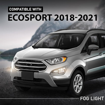 G-PLUS Front Left Fog Light Lamps Assembly, Compatible with Ford Ecosport 2018-2021, Driver Side