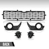 G-PLUS Front Bumper Lower Grill Fog Lights Set Compatible with Toyota 4Runner TRD / SR5 2014-2019 TO1039173, TO1036148 Black