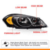 G-PLUS LED DRL Headlights Assembly, Fit 2006-2007 Chevy Monte Carlo/2006-2013 Chevy Impala/2014-2016 Chevy Impala Limited Bumper Headlamps, Clear Lens Black Housing Amber Reflector,faros delanteros
