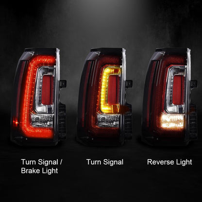 G-PLUS LED BAR Tail Lights Fit GMC Yukon/Yukon XL 2019-2020/Fit GMC Yukon/Yukon XL (Denali, SLE, SLT) 2015-2018 Driver & Passenger Rear Lamps Brakelights Luces Traseras, Faros TraserosAssembly