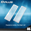 G-PLUS Front Headlight Lenses Cover Compatible with 1994-1998 C10 C/K Tahoe Suburban Silverado,Left & Right Side Replacement Pair (Clear Lens)