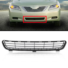 G-PLUS Lower Bumper Grille for Toyota Camry Hybrid 2007-2009 Textured Black Front View
