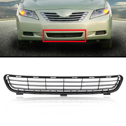 G-PLUS Front Bumper Lower Center Grille, Compatible with Toyota Camry & Hybrid 2007 2008 2009 (Textured Black)