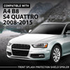 G-PLUS 2PCS Front Splash Protection Shield Spoiler, Compatible with Audi A4 B8 S4 Quattro 2008-2015, 8K0853888A, 8K0853887A