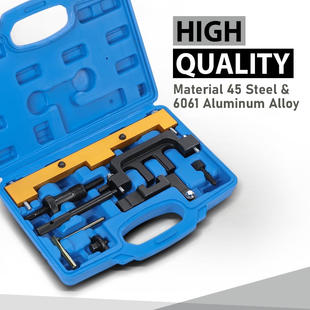 G-PLUS Camshaft Timing Tool Kit Compatible with BMW 318I 320I 316I E87 E46 E60 E90 E85 N42 N46 N46T 45 Steel Black