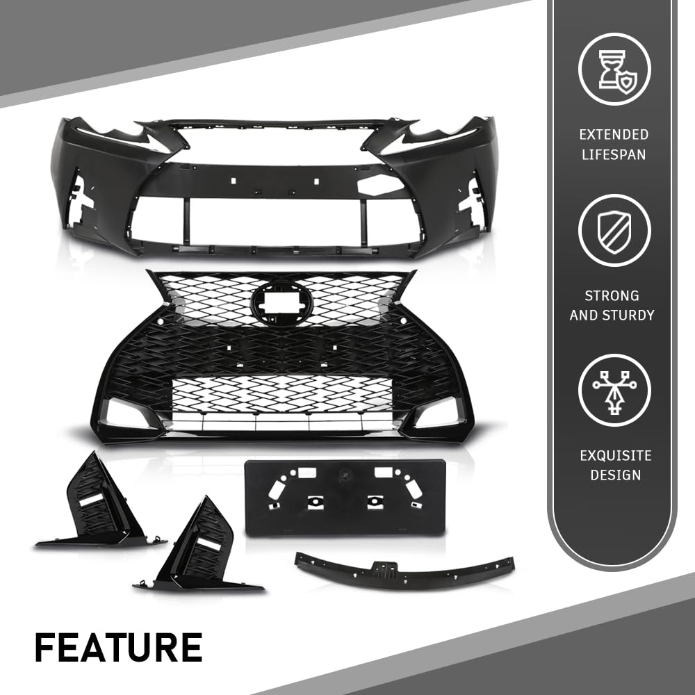 Chrome Steel Front Bumper Lower Face Bar with Fog Light Holes Compatible with Ford F150 Fit Lincoln Mark LT 2006 2007 2008 FO1002399