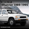 G-PLUS TPE Dashboard Cover Compatible with Toyota 4Runner Pickup 1989-1995 Gray Dash Panel