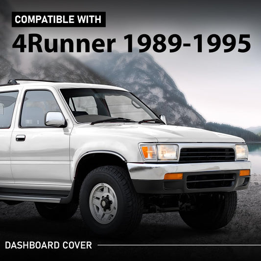 G-PLUS TPE Dashboard Cover Compatible with Toyota 4Runner Pickup 1989-1995 Gray Dash Panel