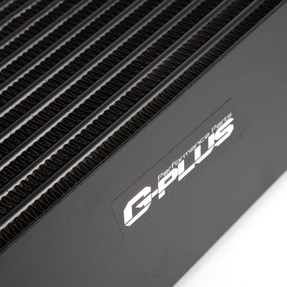 G-PLUS Performance Aluminum Front Mount Intercooler Kit, Compatible with BMW F54 F55 F56 F57 2014 Up Black #200001076