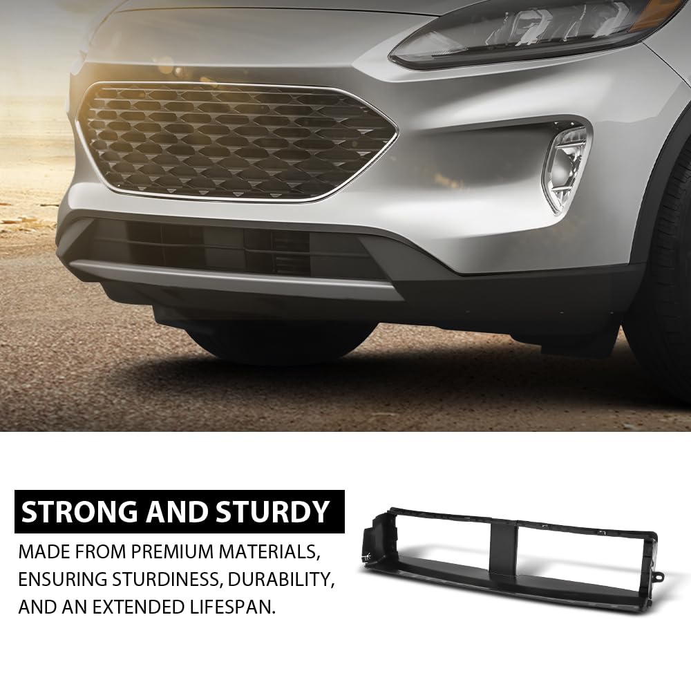 G-PLUS Lower Grille Air Dam Deflector Valance Apron, Compatible with Ford Escape 2020-2022, FO1218141, LJ6Z8327C, LJ6Z8327A