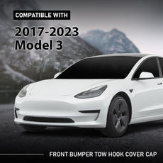 G-PLUS Tow Hook Cover for Tesla Model 3 2017-2023 Front Bumper Front View