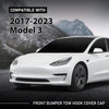 G-PLUS Front Bumper Tow Hook Cover Cap Compatible with Tesla Model 3 2017-2023 146070100B, 108417300E