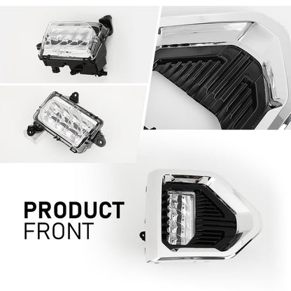 G-PLUS LED Fog Lights w/Switch & Bezel Left and Right Side Compatible with GMC Sierra 1500 Denali/SLT/AT4 models only 2019-2021,Not fit for Elevation/SLE/Base models GM2592331 GM2593331