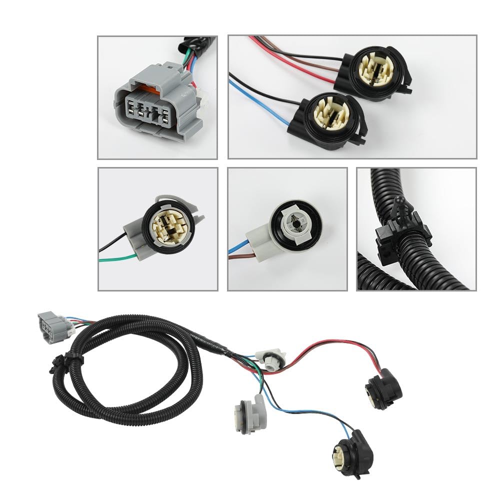 G-PLUS Tail Light Wiring Harness, Compatible with Chevy Silverado 1500 2500HD 3500 2003-2006/ Silverado 1500 1500HD 2500HD 3500 Classic 2007/ Silverado 1500HD 2005-2006 16531401 Rear Left