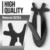 G-PLUS 2 Pack of Wall Hanger Hook European Antler Style Wall Mount Bracket for Hanging Mounting Deer, Antler S, Whitetail Deer, Mule Deer and Many Other Animals Living Room Bedroom Home Decor Black