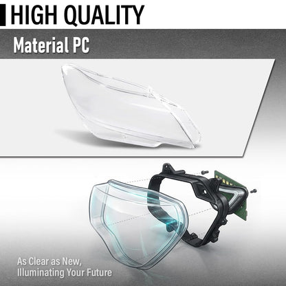 G-PLUS Headlight Lens Cover Compatible with BMW Z4 E89 2009-2016 Left & Right Pair Front Headlamp Lens Cover Clear