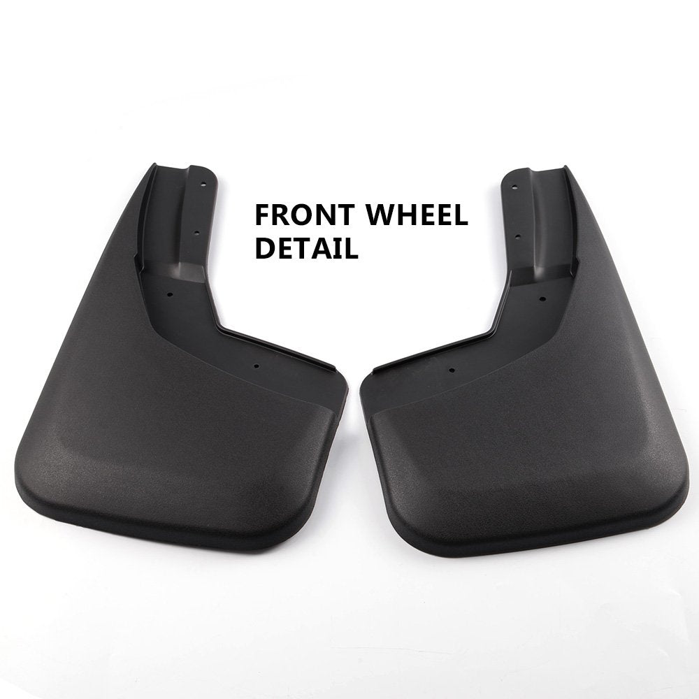 G-PLUS Mud Flap Flaps Splash Guards Mudguard Kit, Compatible with Chevy Silverado 1500 2014-2018/Silverado 2500/3500 2015-2018 Fit No Drill Mud Guards Flare Splash Guards Molded (NOT fit GMC Sierra)