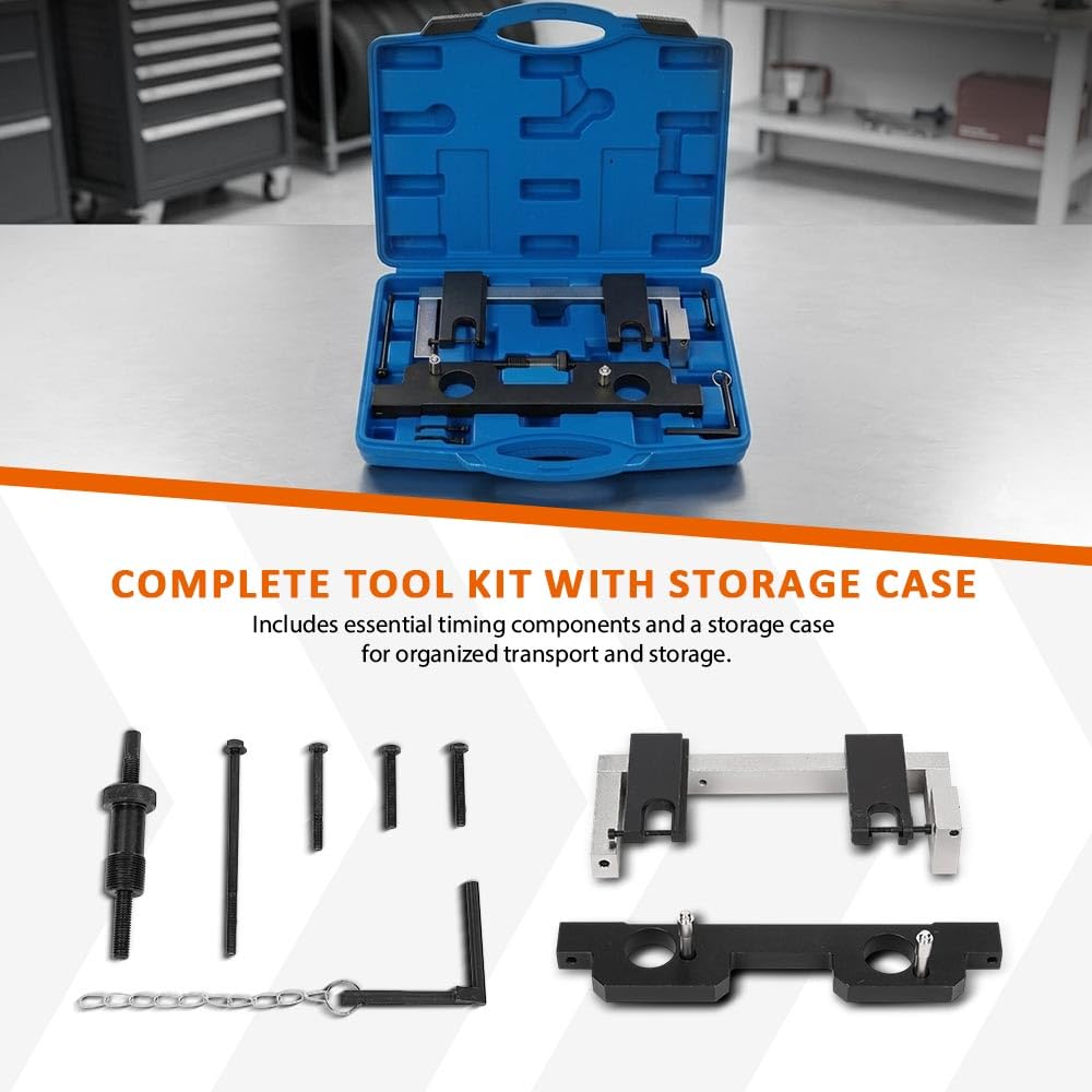G-PLUS Camshaft Alignment Timing Locking Master Tool Set Compatible with BMW N20 N26 Engine Black