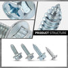 G-PLUS License Plate Screws (100 Each/8 Different) Compatible with Japanese Cars & Most Foreign Cars,Fit BMW Benz & Audi