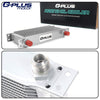 30 Row AN10-10AN Universal Aluminum Engine Transmission Oil Cooler Kit + Oil Filter Relocation Kit Silver