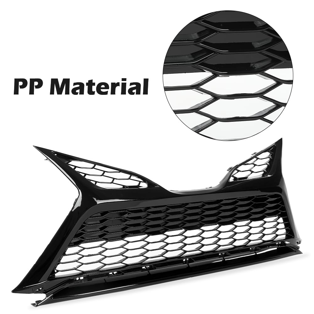 G-PLUS Front Bumper Lower Grille Without Sensor Holes Compatible with Toyota Camry SE XSE 2021-2022 75602F4010 TO1290115
